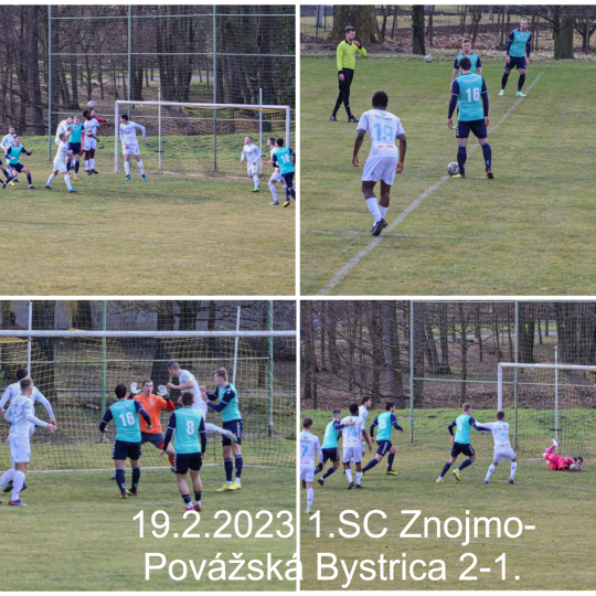 Přípravný zápas 1. SC Znojmo a FK Povážská Bystrica 2